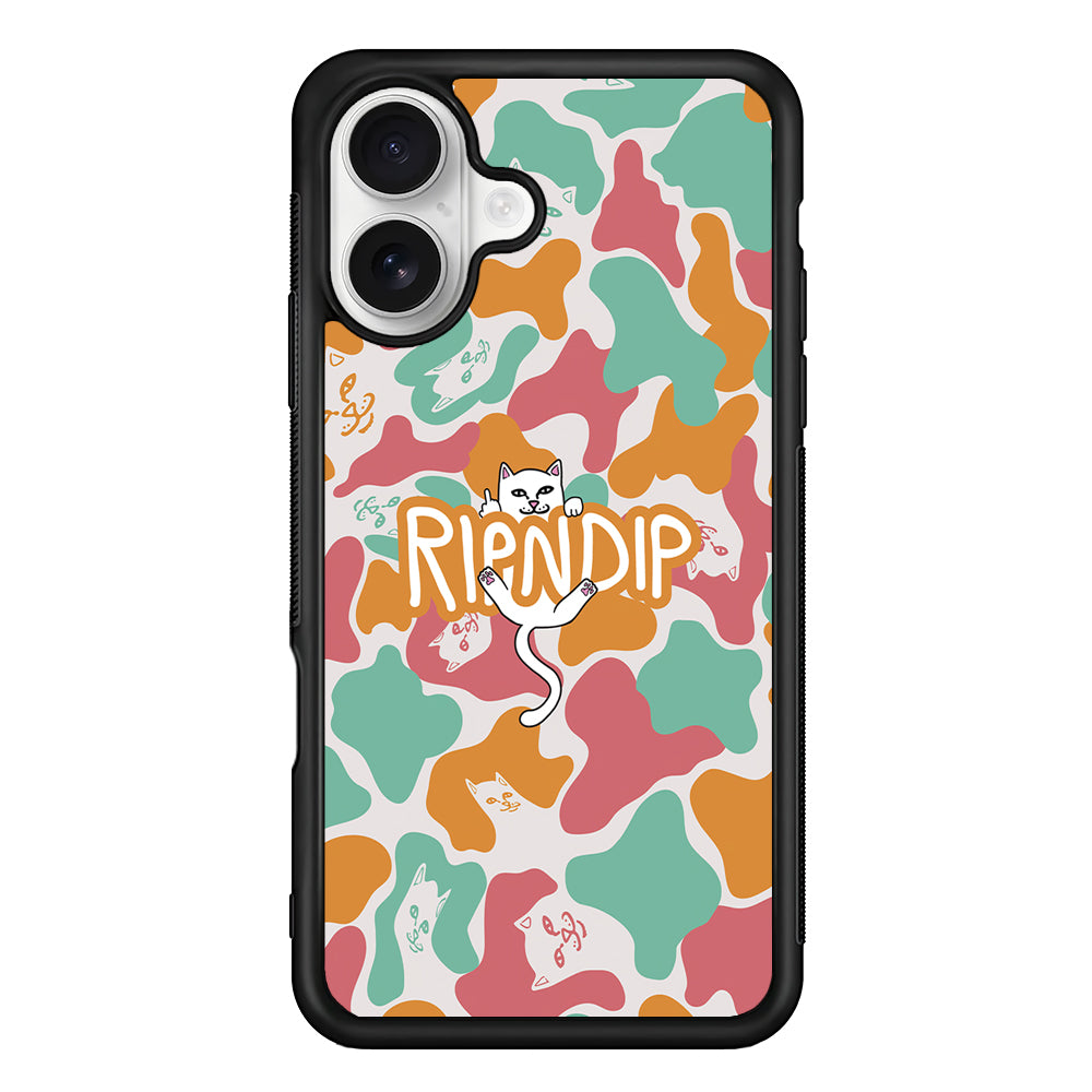 Rip N Dip Colorfull Camo iPhone 16 Plus Case | Slim Rubber Case for iPhone 16 Plus