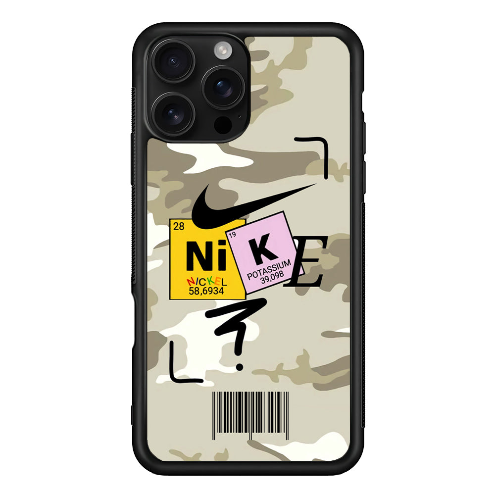 Nike Chemical Formula iPhone 16 Pro Case - Stylish Protective Cover for iPhone 16 Pro