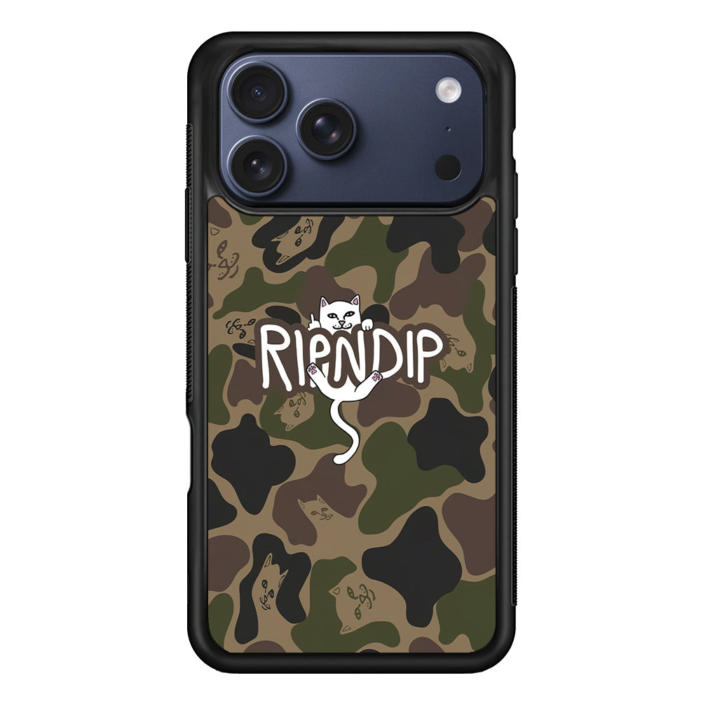 Rip N Dip Green Camo iPhone 17 Pro Max Case | Slim Rubber Case for iPhone 17 Pro Max