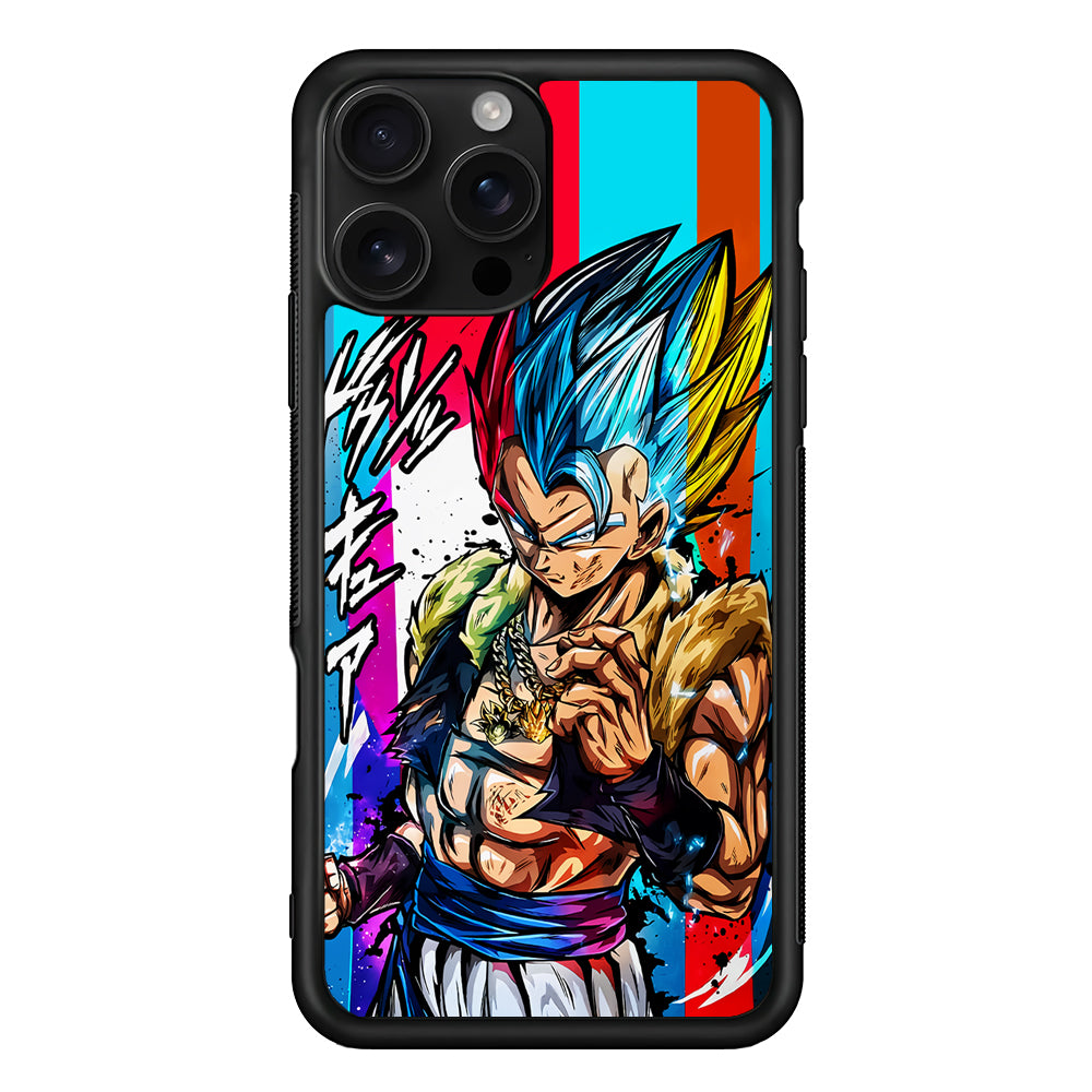 Gogeta Dragon Ball Z Art iPhone 16 Pro Case | Durable Protective Case for iPhone 16 Pro