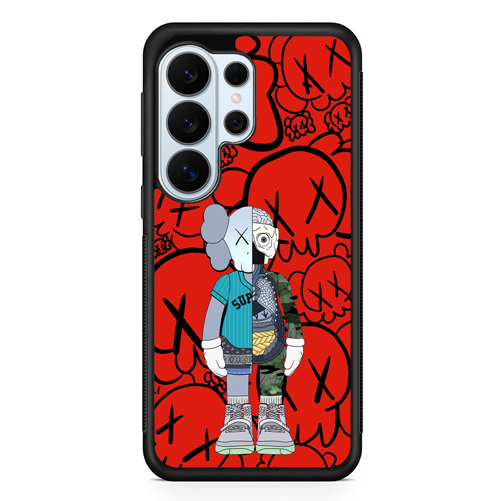 Kaws Graffiti Red Samsung Galaxy S26 Ultra Case | Slim Rubber Case for Samsung Galaxy S26 Ultra