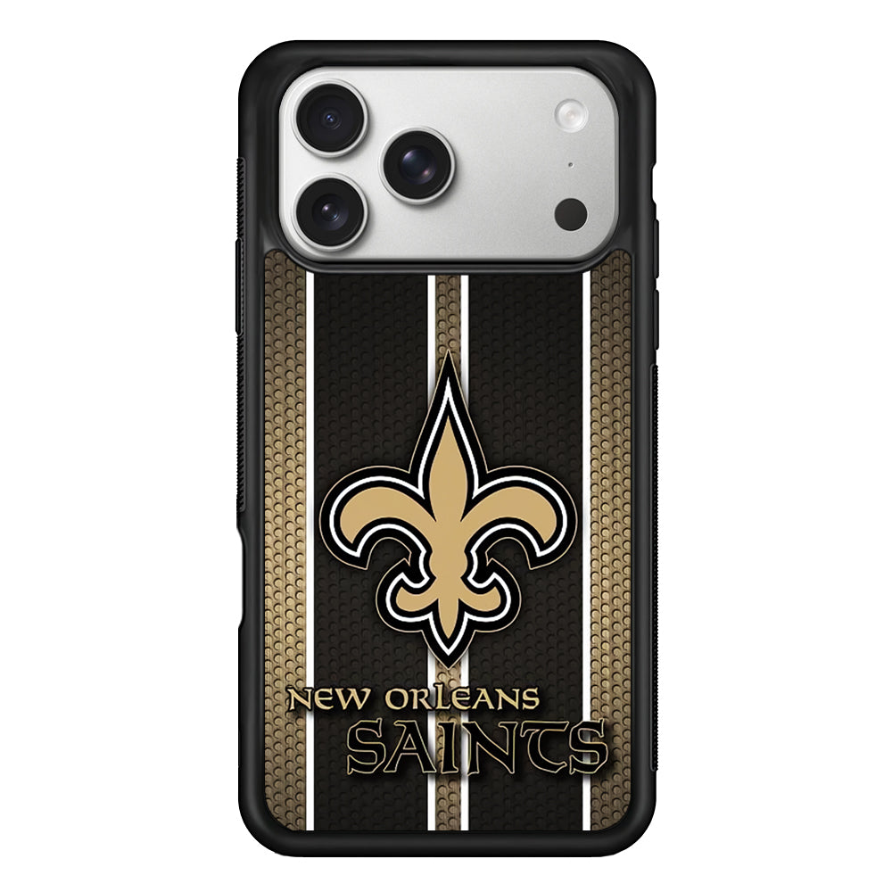 New Orleans Saints Logo iPhone 17 Pro Case | Slim Rubber Case for iPhone 17 Pro