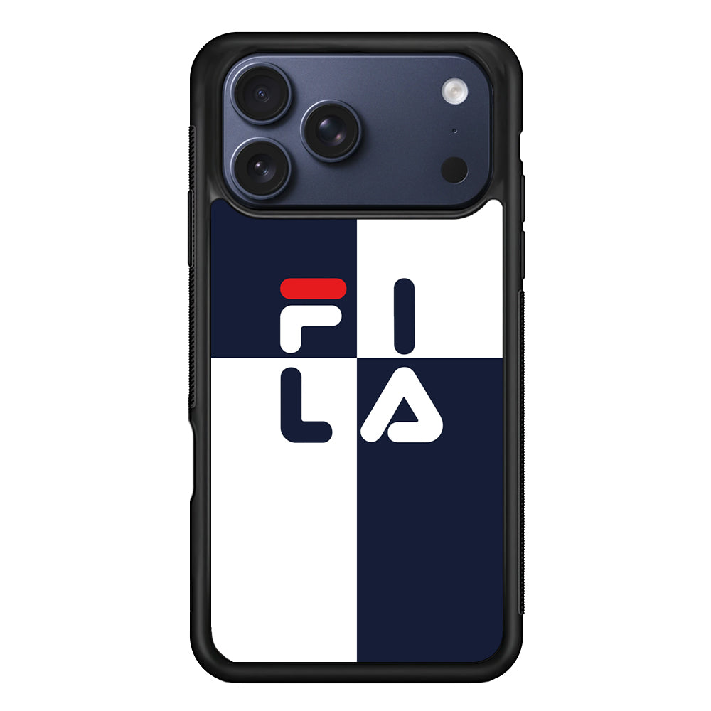 Fila Box Word iPhone 17 Pro Max Case | Slim Rubber Case for iPhone 17 Pro Max