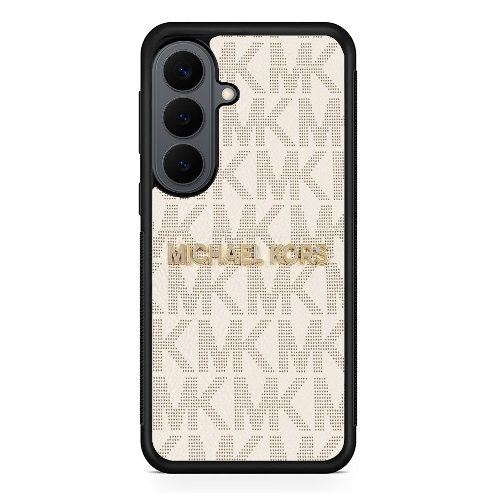 Michael Kors White Pattern Samsung Galaxy S26 Plus Case | Slim Rubber Case for Samsung Galaxy S26 Plus