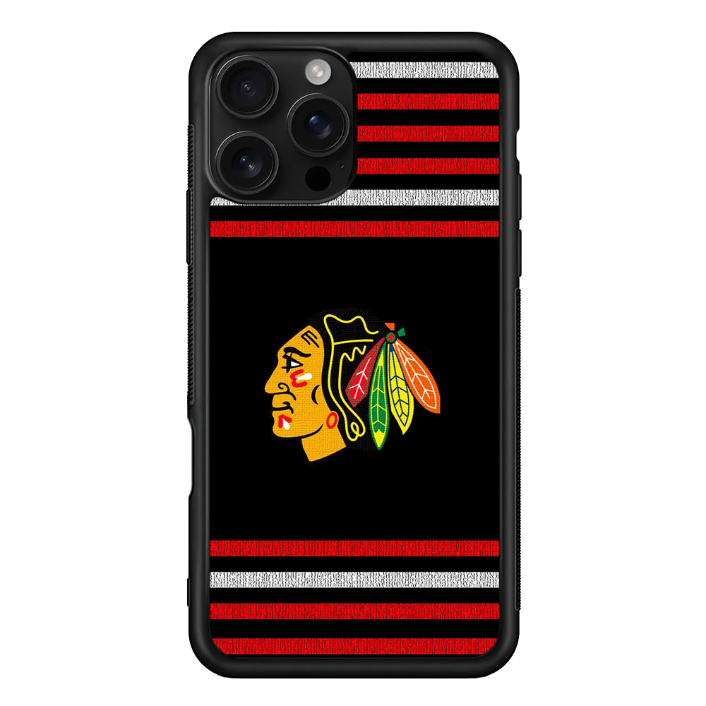 Chicago Blackhawks Logo iPhone 16 Pro Case | Durable Protective Case for iPhone 16 Pro