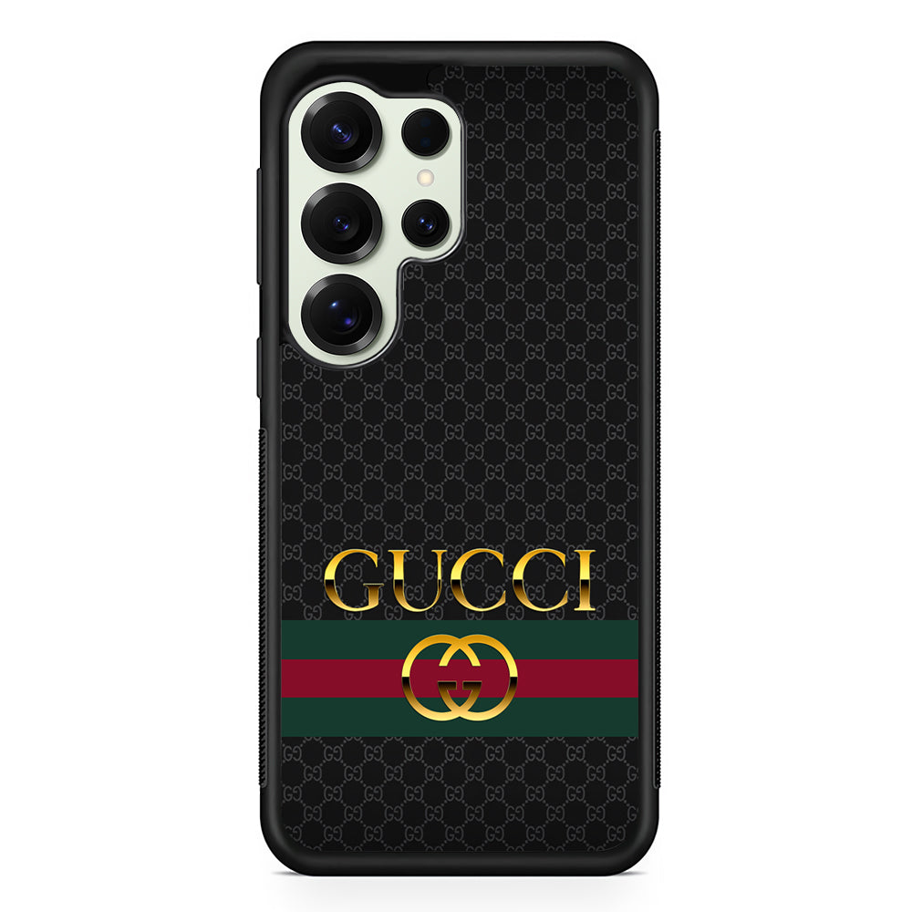 Gucci Luxury Pattern Samsung Galaxy S25 Ultra Case | Slim Rubber Case for Samsung Galaxy S25 Ultra