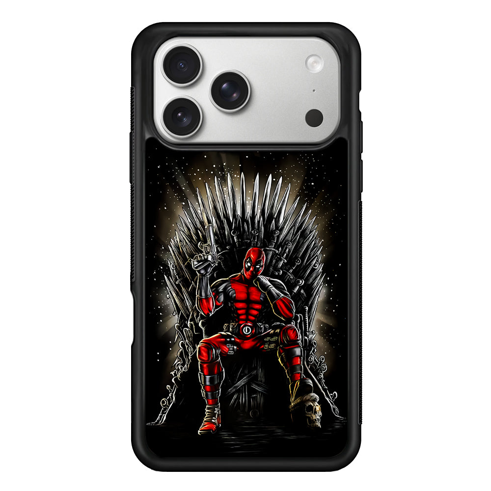 Deadpool The Iron Throne iPhone 17 Pro Case | Slim Rubber Case for iPhone 17 Pro