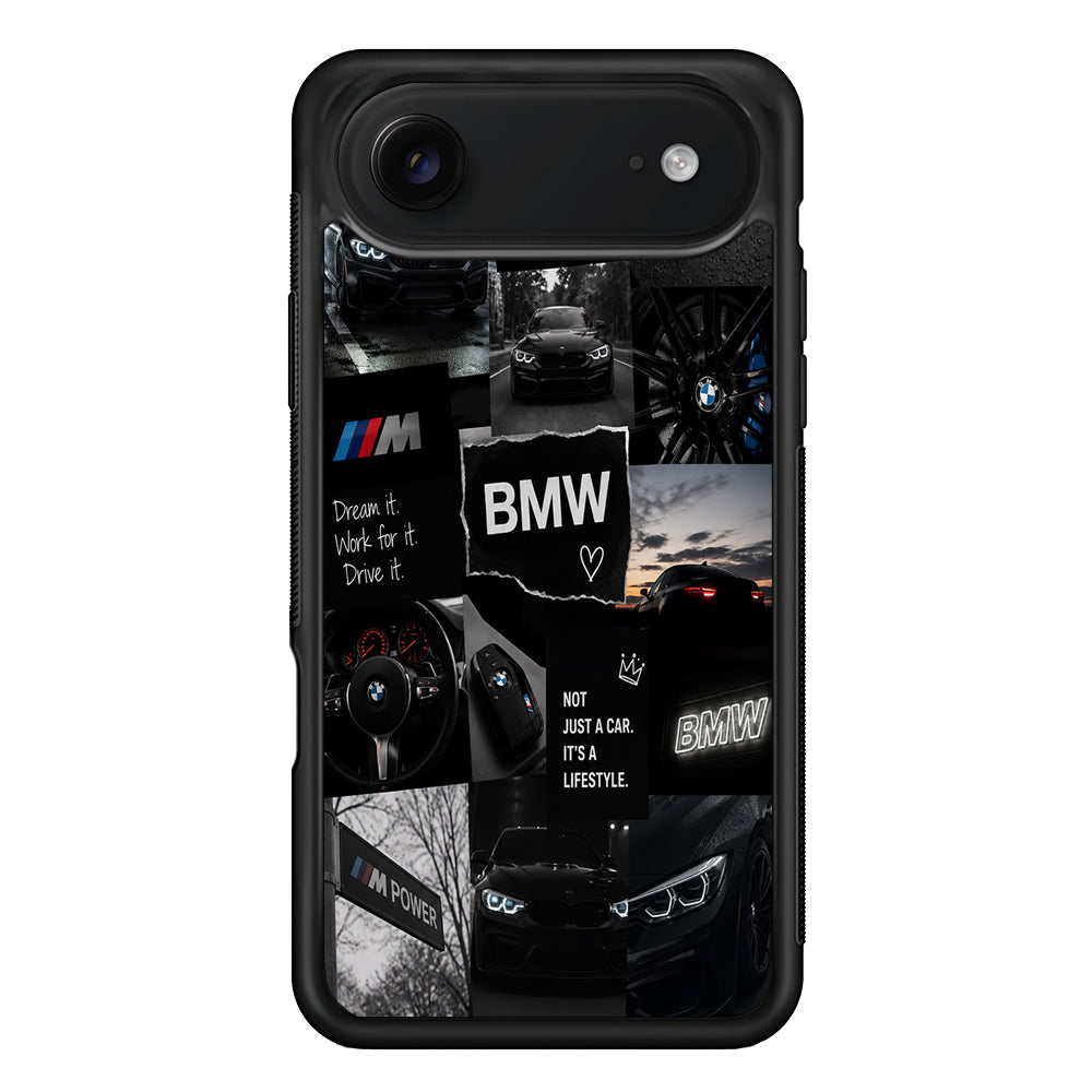 BMW M4 Cinematic Collage iPhone 17 Air Case | Slim Rubber Case for iPhone 17 Air