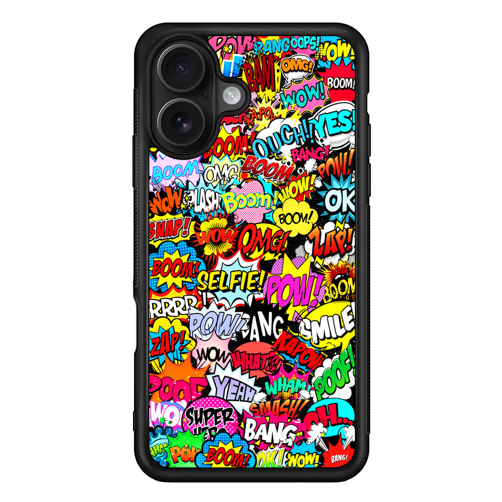 Comic Pop Art Collection iPhone 16 Case - Oxvistore