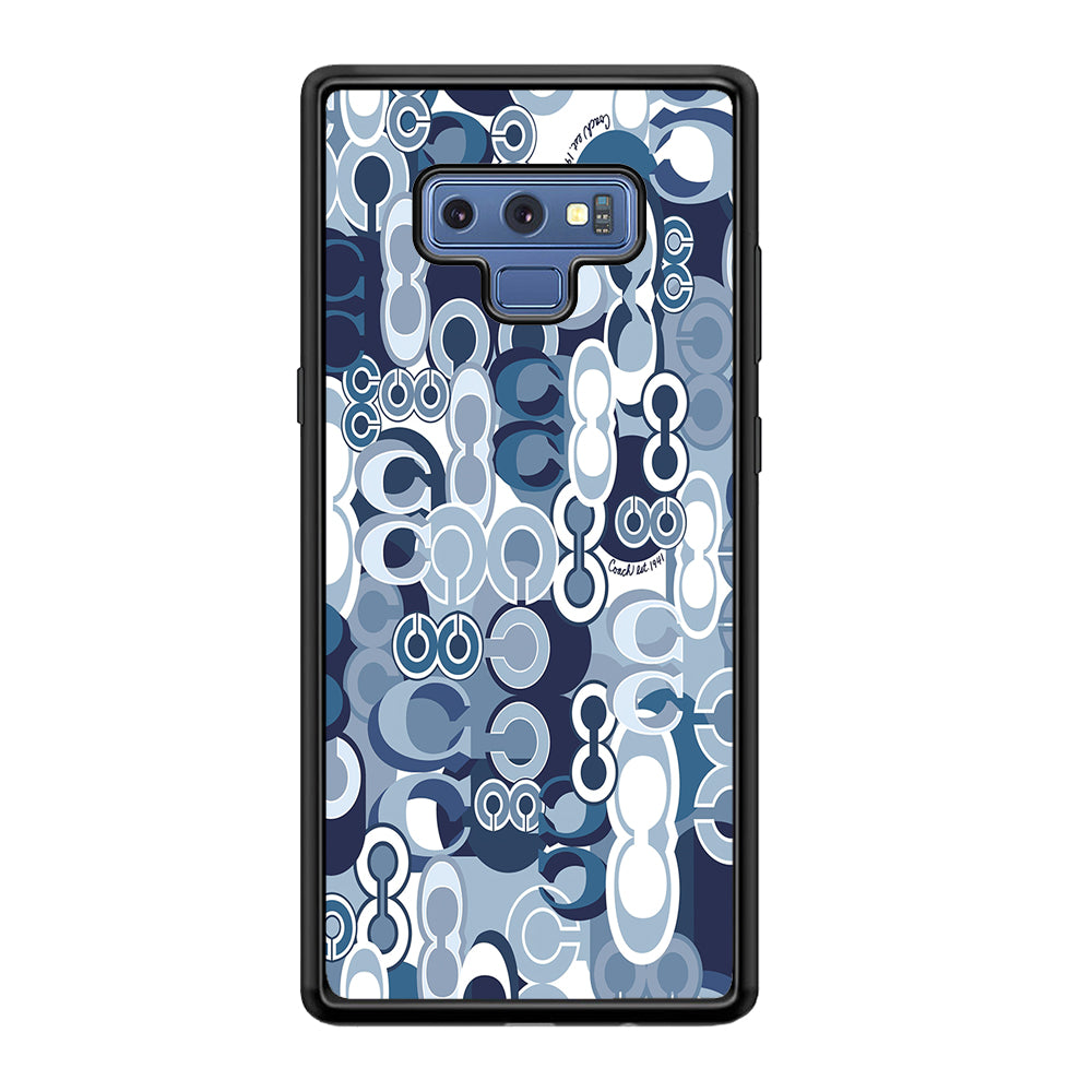 Coach Blue Samsung Galaxy Note 9 Case | Slim Rubber Case for Samsung Galaxy Note 9