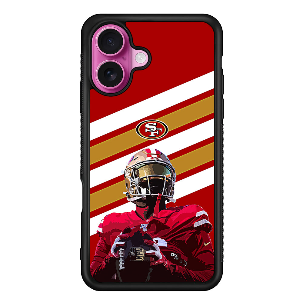 San Francisco 49ers Player iPhone 17 Case | Slim Protective Rubber Phone Cover