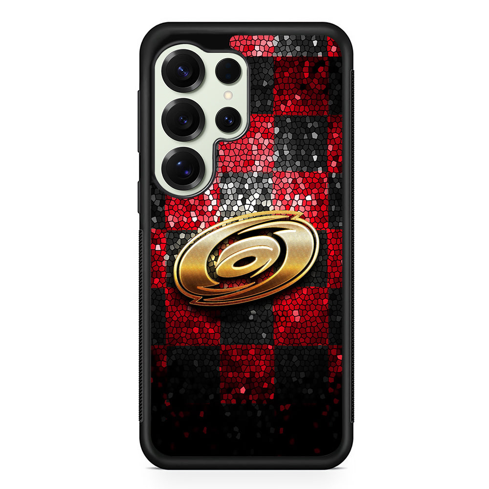 Carolina Hurricanes Glitter Samsung Galaxy S25 Ultra Case | Durable Rubber Case for Samsung Galaxy S25 Ultra
