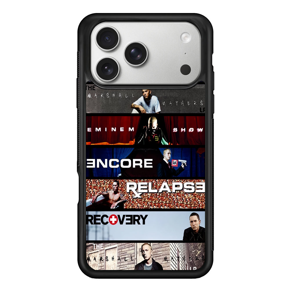 The Eminem Show Tracklist Poster iPhone 17 Pro Case | Slim Rubber Case for iPhone 17 Pro