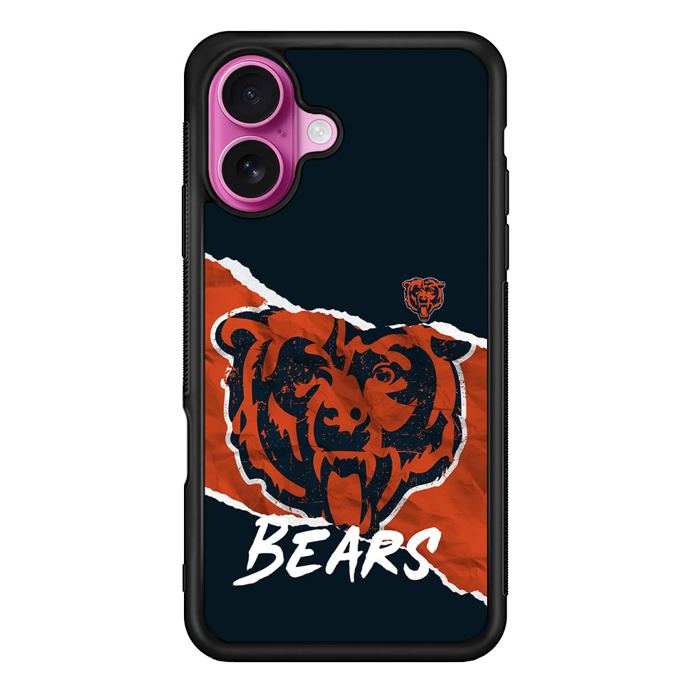 Chicago Bears Logo iPhone 17 Case | Slim Protective Rubber Phone Cover