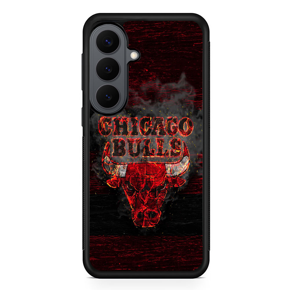 Chicago Bulls Burn Samsung Galaxy S26 Plus Case | Slim Rubber Case for Samsung Galaxy S26 Plus