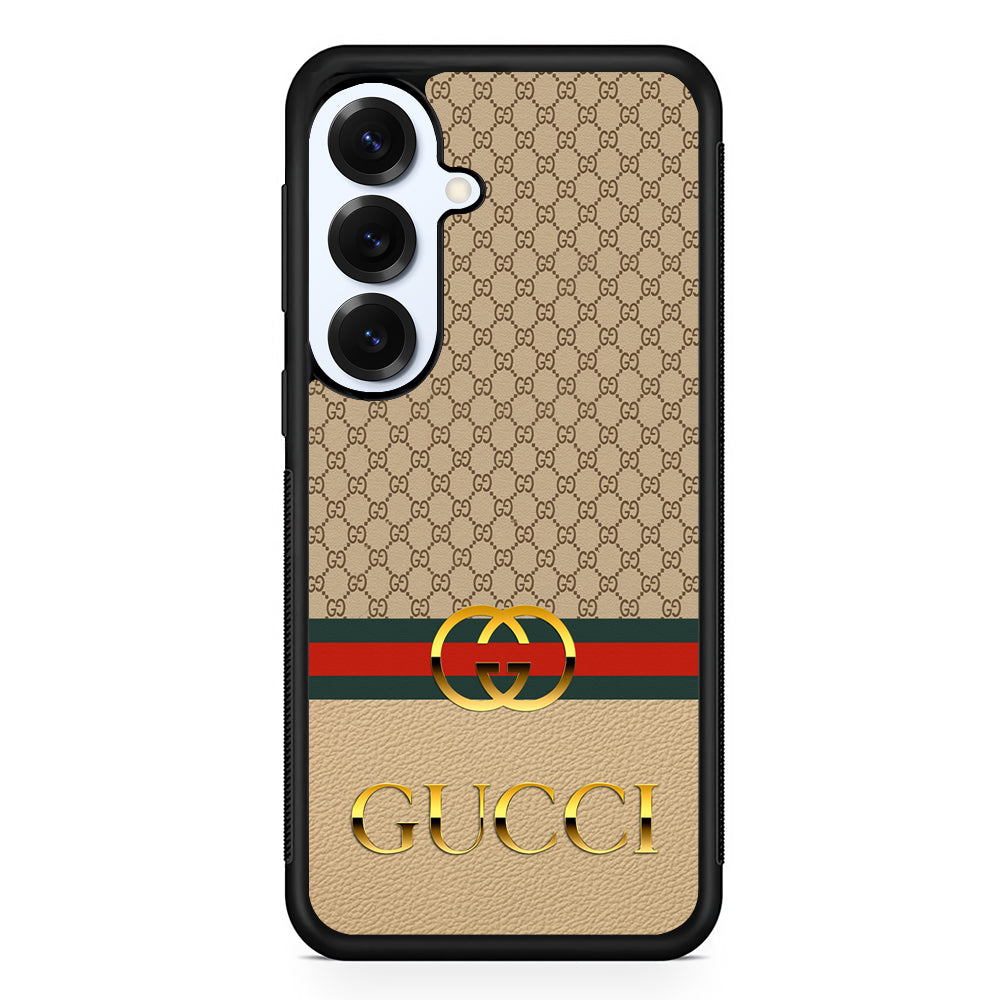 Gucci Gold Clasp Samsung Galaxy S25 Plus Case | Slim Rubber Case for Samsung Galaxy S25 Plus