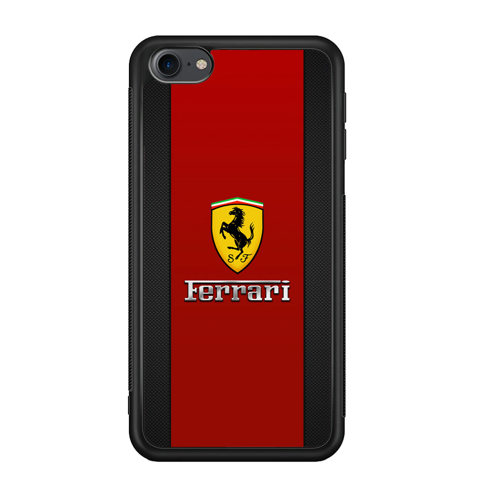 Ferrari Luxury Car Stripe Logo iPod Touch 6 Case | Slim Rubber Case for iPod Touch 6