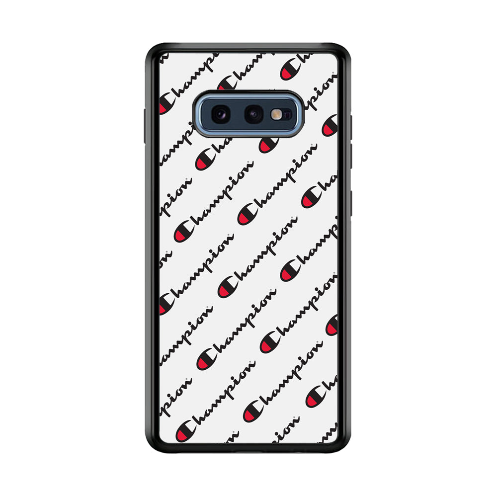 Champion Ebon-Ashgray Samsung Galaxy S10E Case | Slim Rubber Case for Samsung Galaxy S10E