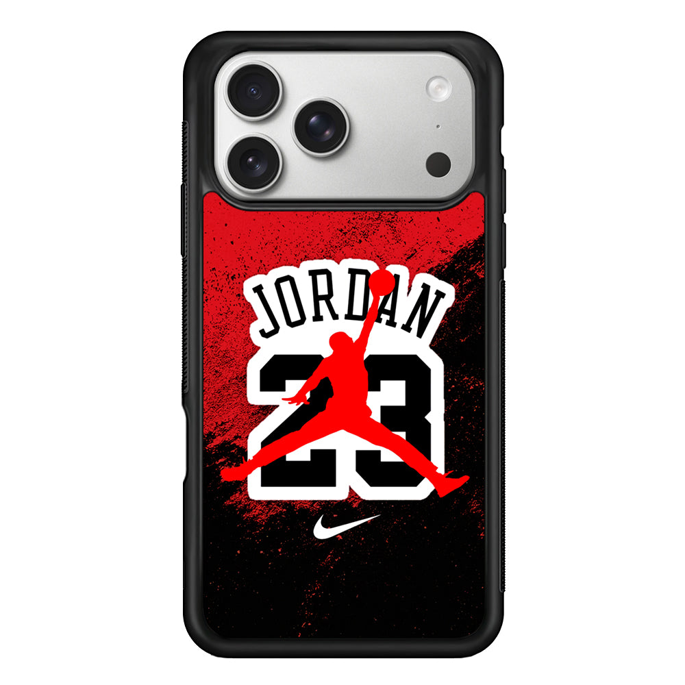 Michael Jordan 23 Red Black iPhone 17 Pro Case | Slim Protective Case for iPhone 17 Pro