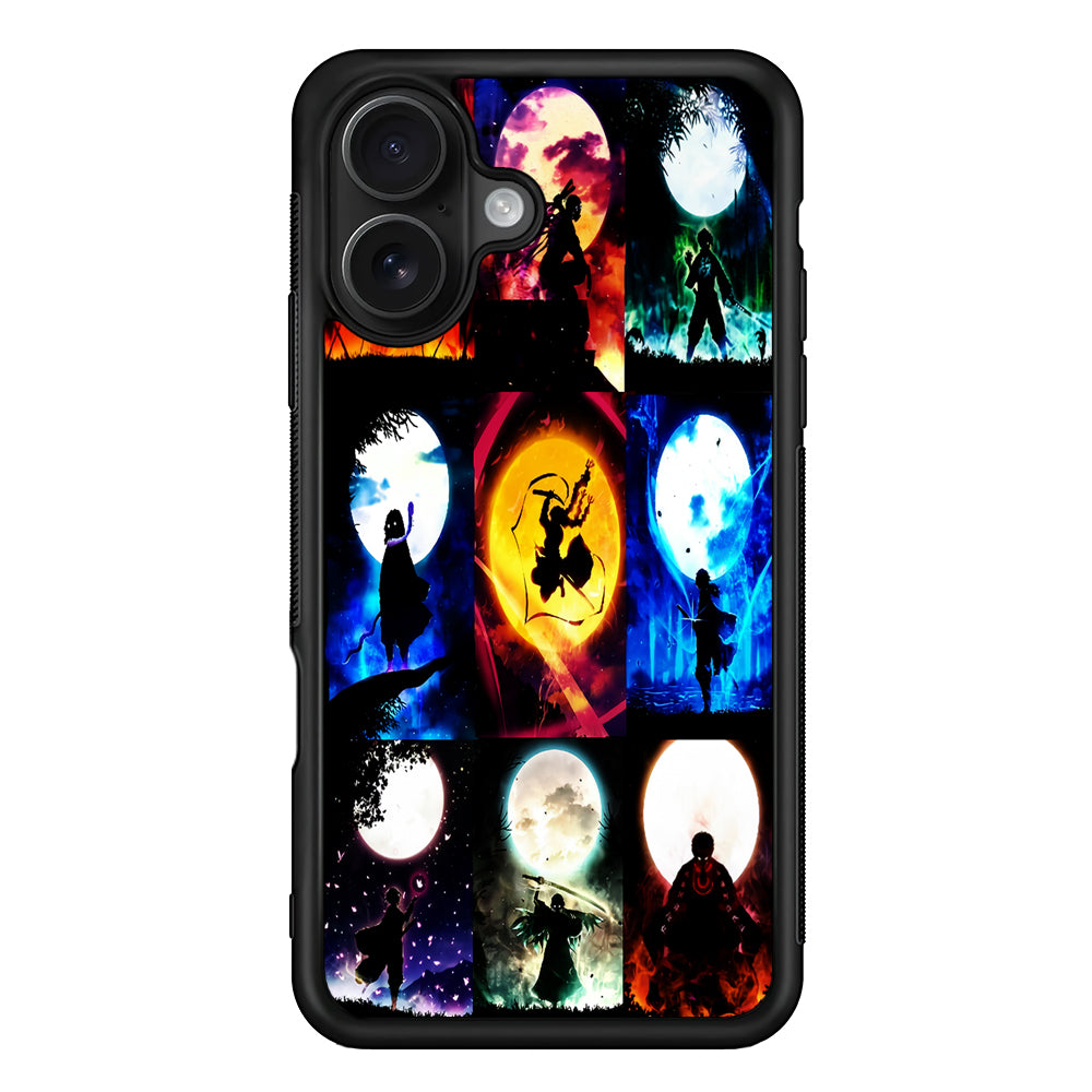 Demon Slayer Character Collage iPhone 16 Case - Oxvistore