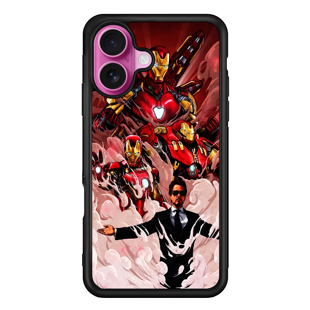 Legend Tony Stark Iron Man iPhone 17 Case | Slim Protective Rubber Phone Cover