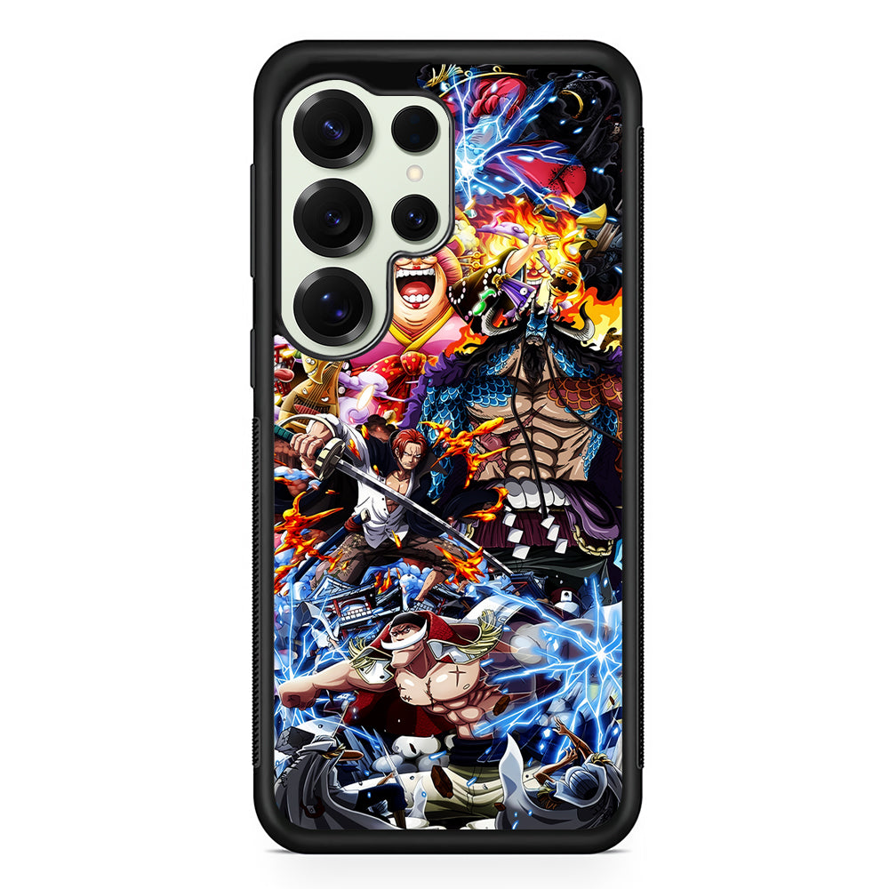 One Piece All Yonkou Samsung Galaxy S25 Ultra Case | Durable Rubber Case for Samsung Galaxy S25 Ultra
