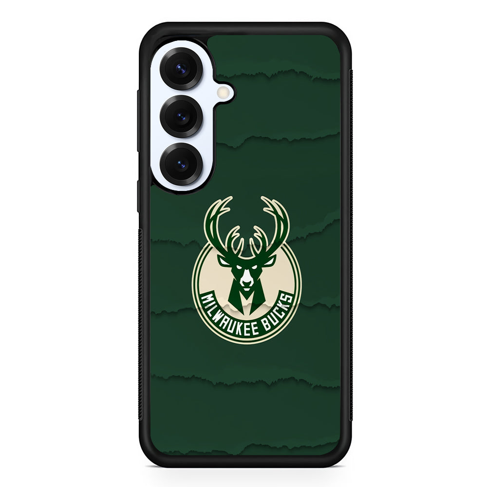 Milwaukee Bucks Logo Samsung Galaxy S25 Plus Case | Slim Rubber Cover for Samsung Galaxy S25 Plus