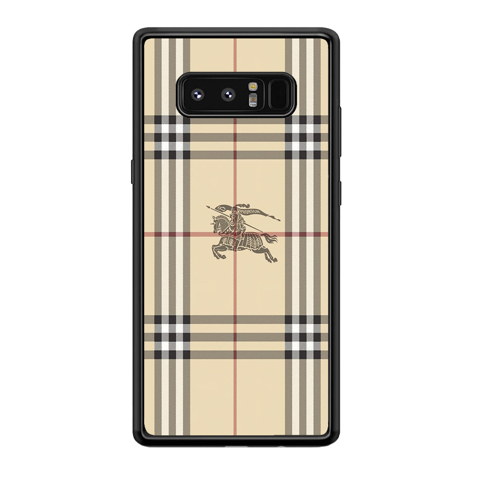 Burberry Latte Cream Samsung Galaxy Note 8 Case | Slim Rubber Case for Samsung Galaxy Note 8