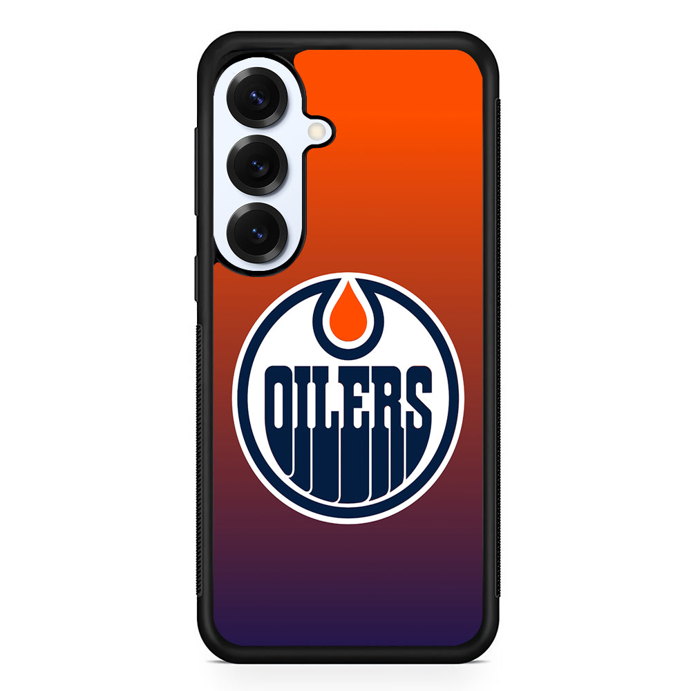 Edmonton Oilers Gradient Samsung Galaxy S25 Plus Case | Slim Rubber Cover for Samsung Galaxy S25 Plus
