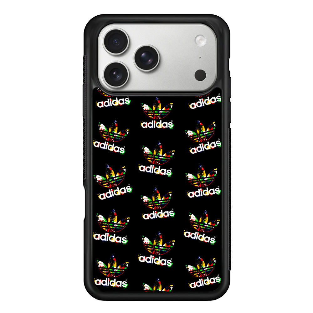 Adidas Logo Collection Pattern iPhone 17 Pro Case | Slim Protective Case for iPhone 17 Pro