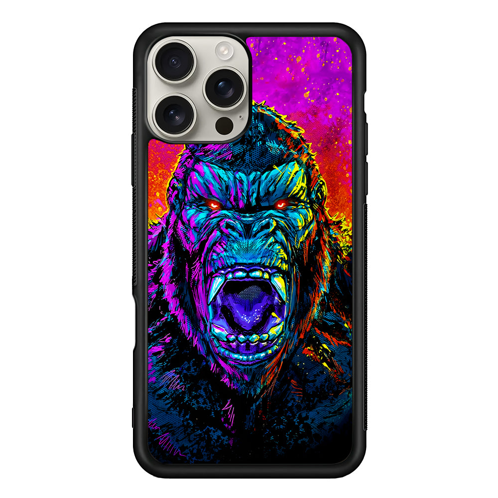 King Kong Godzilla Colorful iPhone 16 Pro Max Case | Stylish Protective Case for iPhone 16 Pro Max