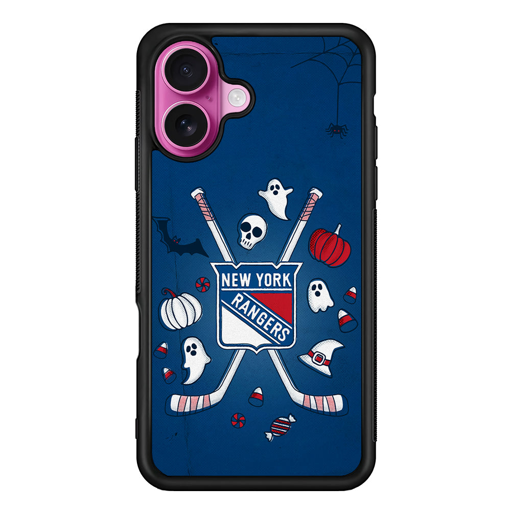 New York Rangers Logo iPhone 17 Case | Slim Protective Rubber Phone Cover