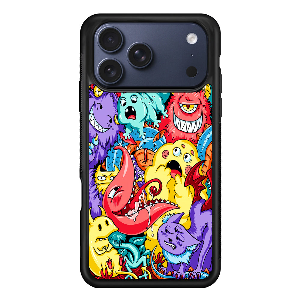 Monster Party Character iPhone 17 Pro Max Case | Slim Protective Cover for iPhone 17 Pro Max