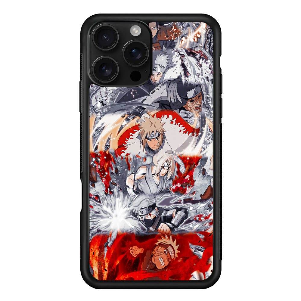 Powerful Techniques Seven Naruto Hokage iPhone 16 Pro Case | Durable Protective Case for iPhone 16 Pro