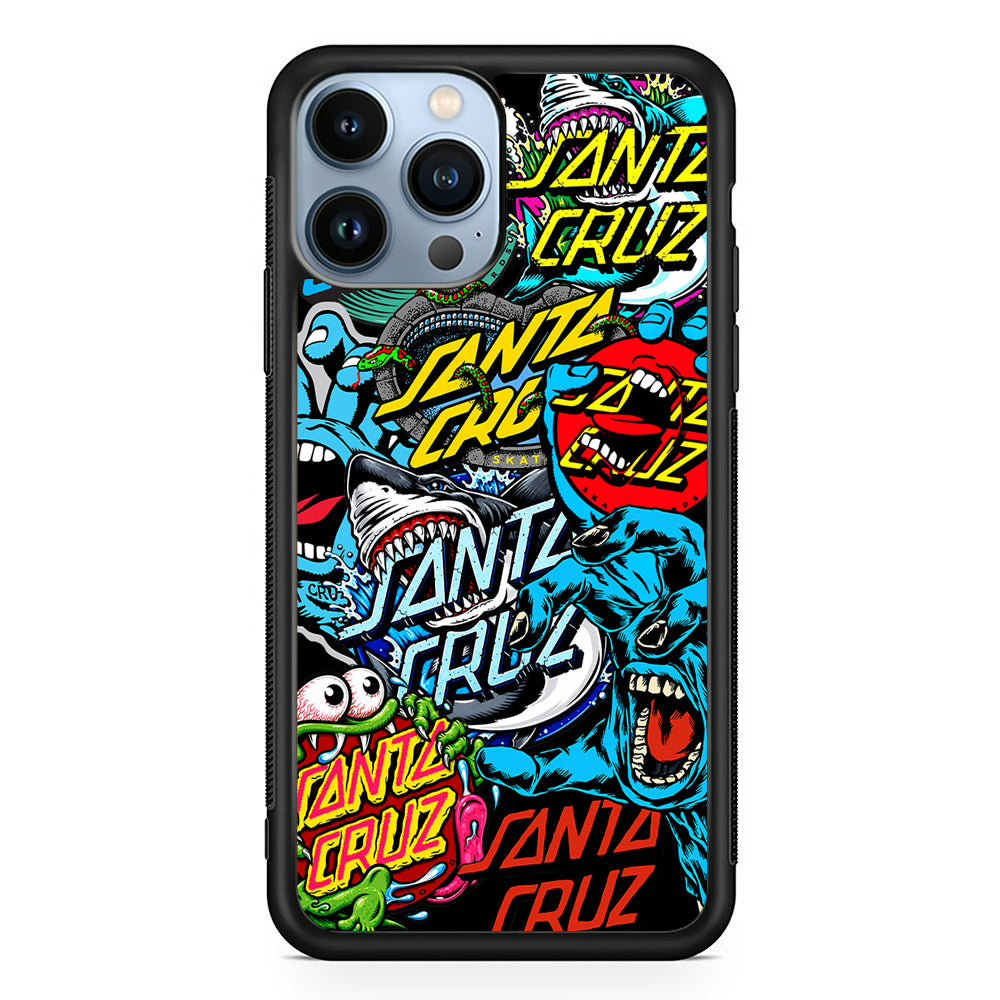Santa Cruz Skateboard logo 2D Rubber Phone Case | Durable Phone Case