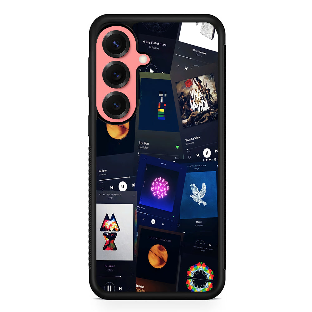 Coldplay Playlist Song Samsung Galaxy S25 Case | Protective Case for Samsung Galaxy S25