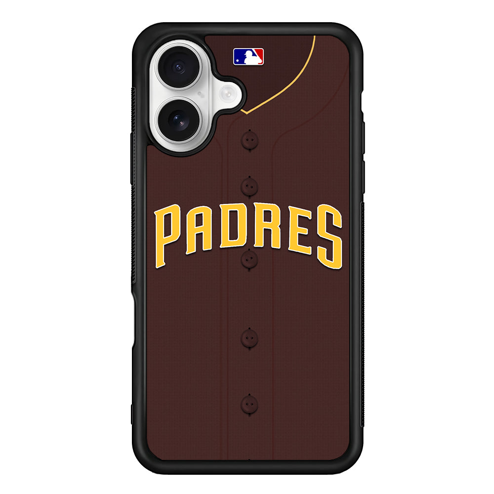 San Diego Padres Jersey iPhone 16 Plus Case | Durable Protective Rubber Cover