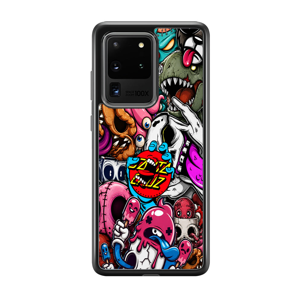 Santa Cruz Skateboard Nightmare Samsung Galaxy S20 Ultra Case | Slim Rubber Case for Samsung Galaxy S20 Ultra