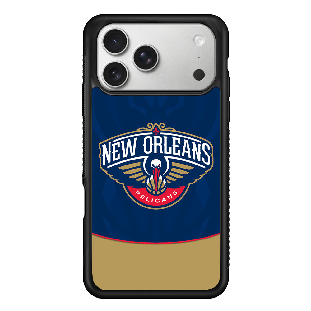 New Orleans Pelicans Logo iPhone 17 Pro Case | Slim Rubber Case for iPhone 17 Pro