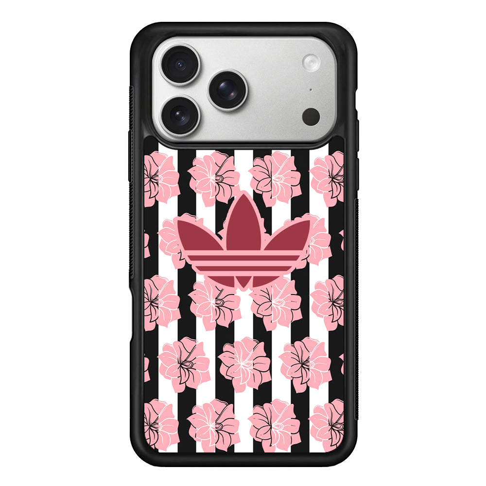 Adidas Pink Flowers iPhone 17 Pro Case | Slim Protective Case for iPhone 17 Pro