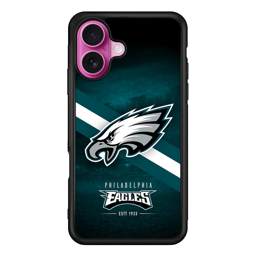 Philadelphia Eagles Logo iPhone 17 Case | Slim Protective Rubber Phone Cover