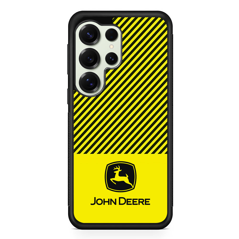 John Deere Black Patern Samsung Galaxy S25 Ultra Case | Slim Rubber Case for Samsung Galaxy S25 Ultra