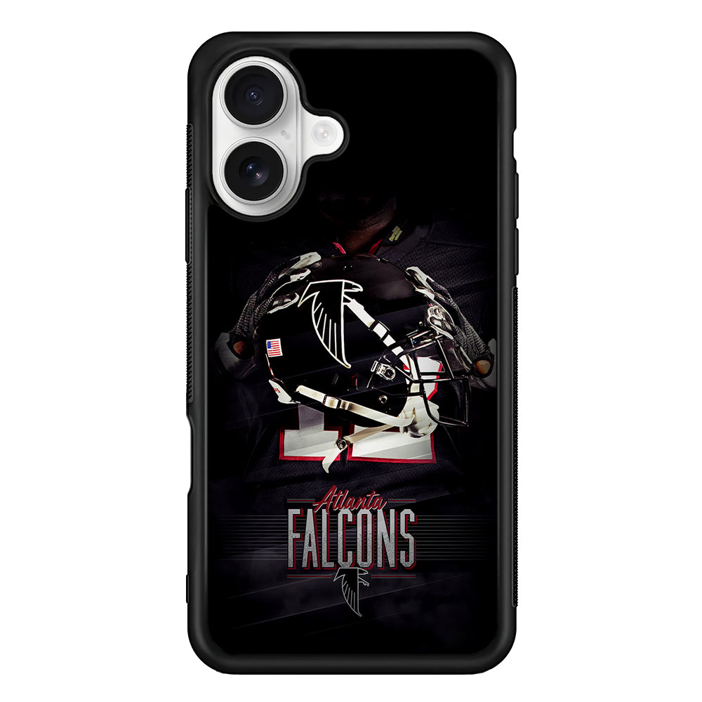 Atlanta Falcons Helmet iPhone 16 Plus Case | Durable Protective Rubber Cover