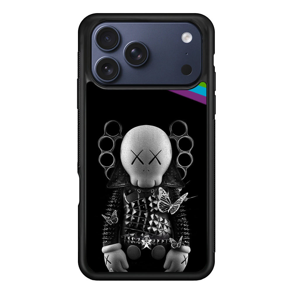 Kaws Metal Style Rainbow iPhone 17 Pro Max Case | Slim Rubber Case for iPhone 17 Pro Max