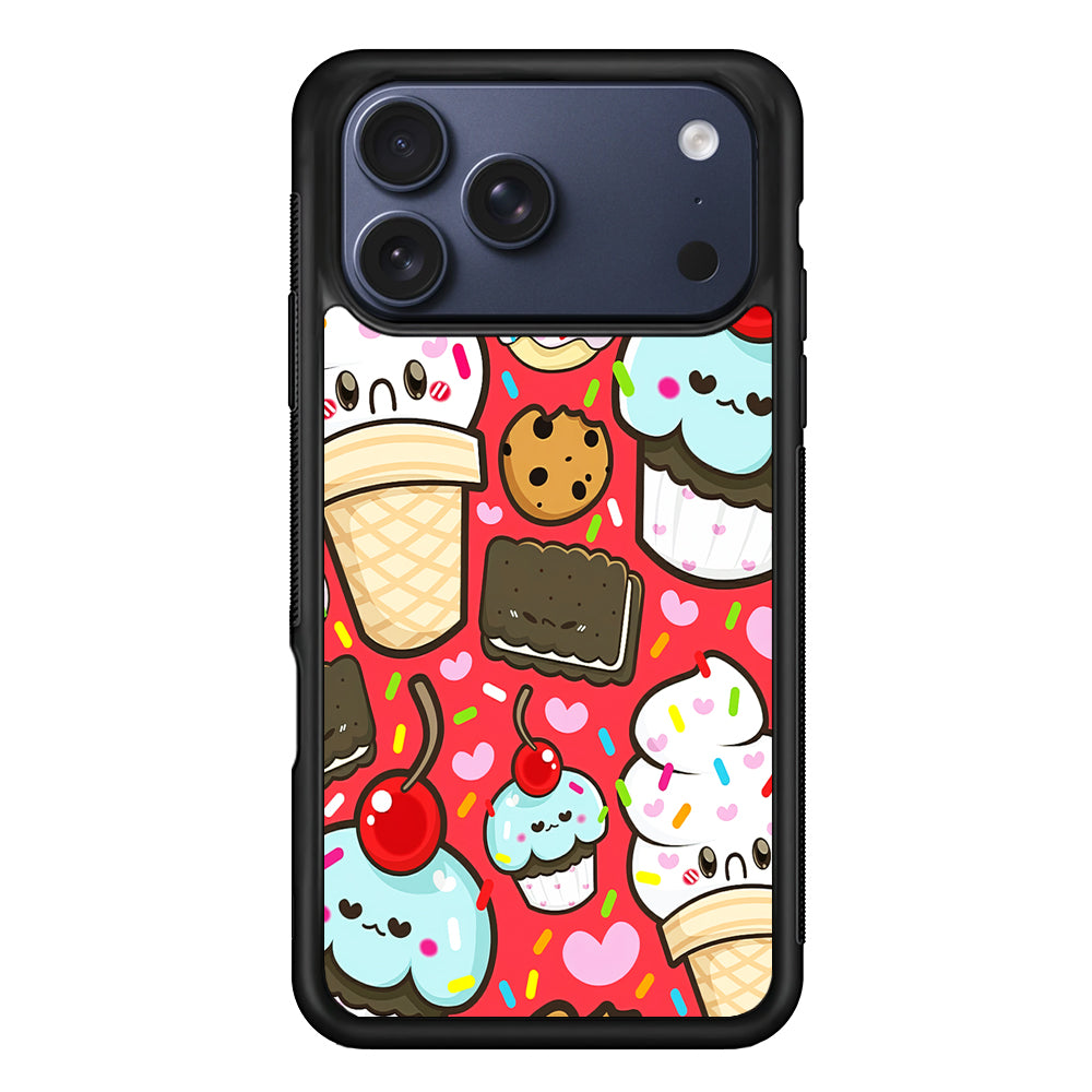 Cute Desserts Cupcake iPhone 17 Pro Max Case | Slim Protective Cover for iPhone 17 Pro Max