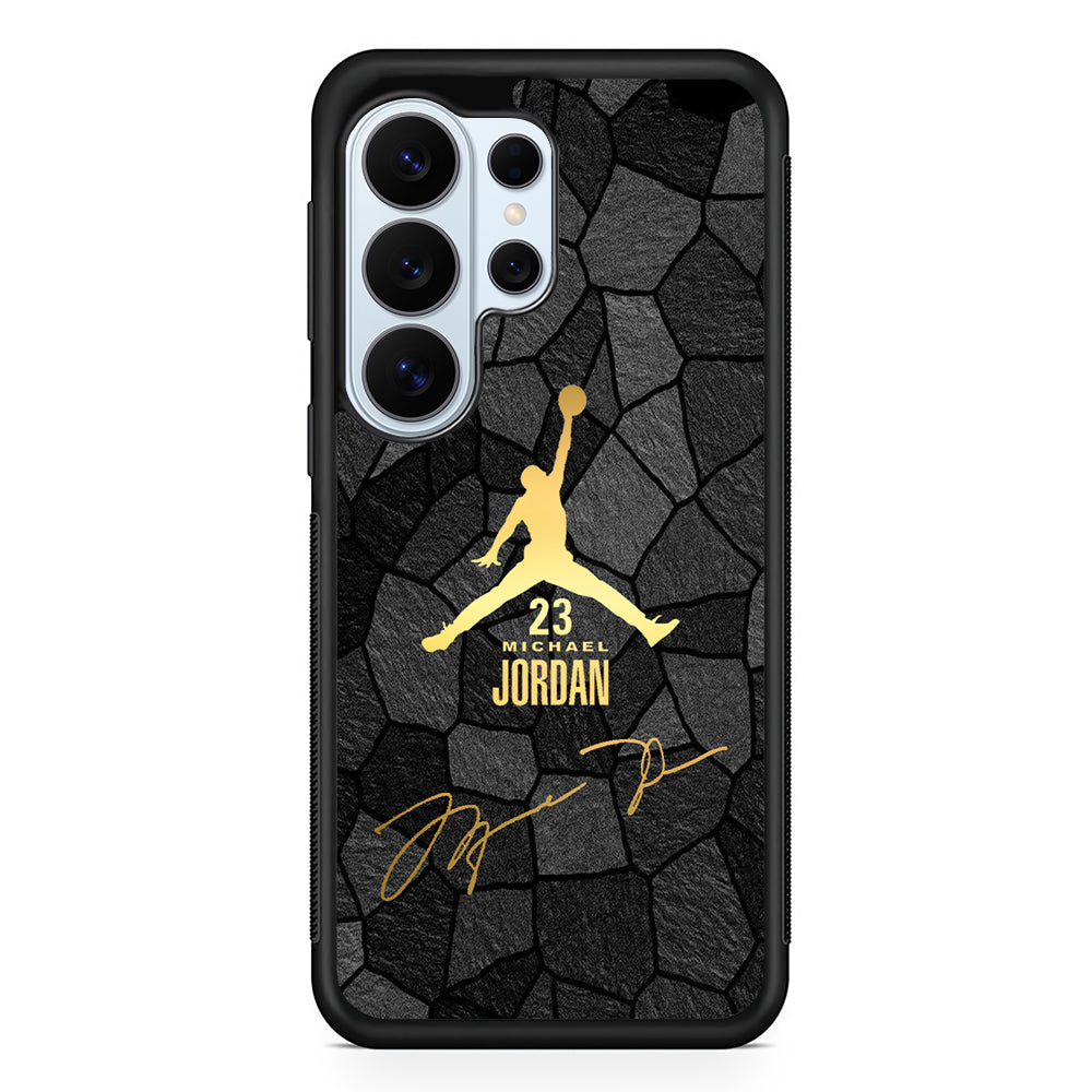 Air Jordan Golden Silhouette Samsung Galaxy S26 Ultra Case | Protective Phone Cover