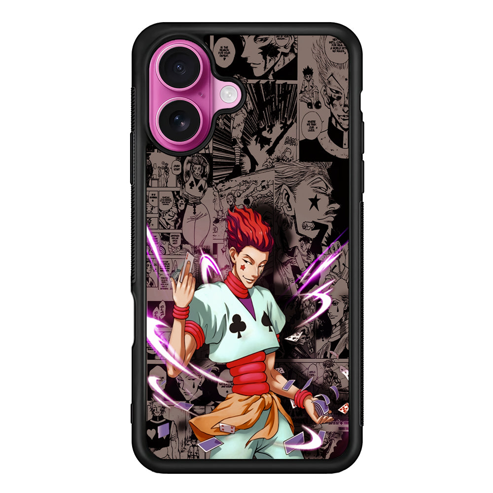 Hisoka Hunter x Hunter Comic iPhone 17 Case | Slim Protective Rubber Phone Cover