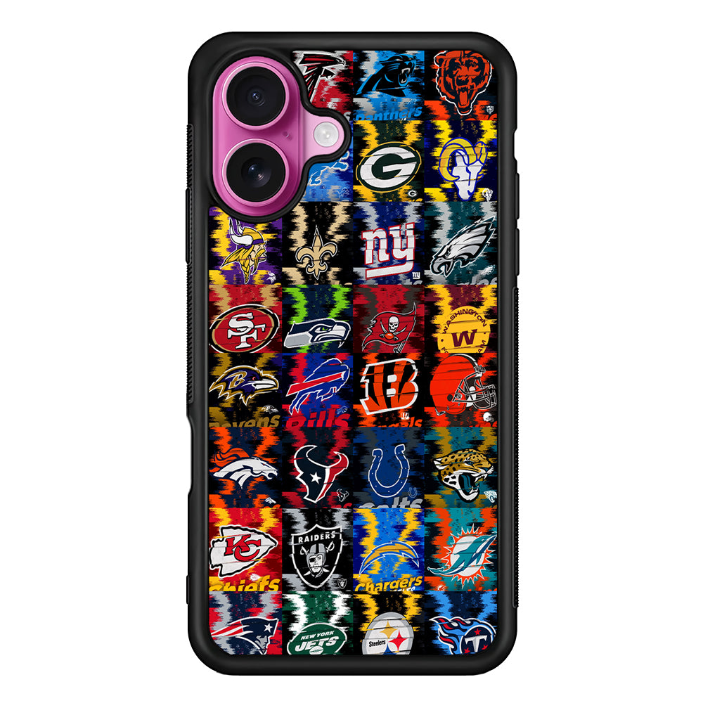 NFL Teams Collection iPhone 17 Case | Slim Protective Rubber Phone Cover
