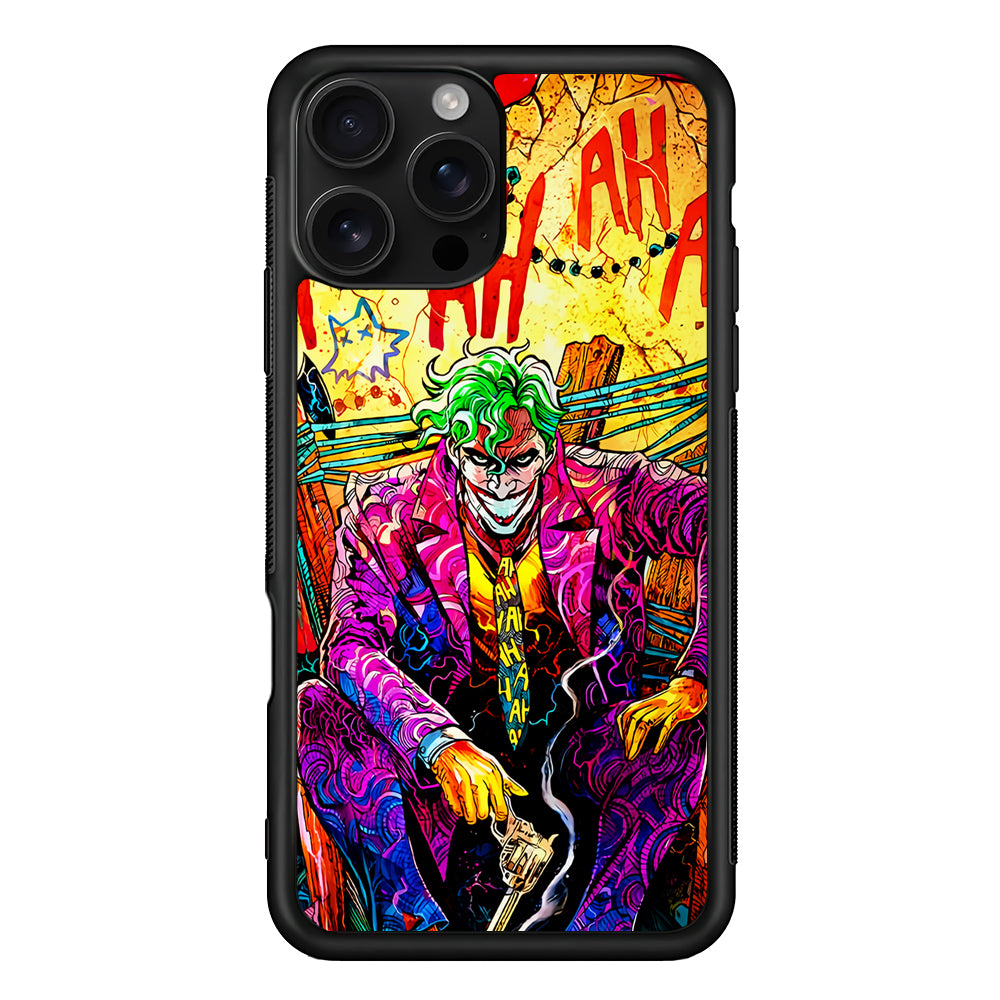 Joker Comics Colorful iPhone 16 Pro Case | Durable Protective Case for iPhone 16 Pro