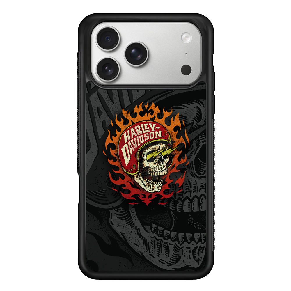 Harley Davidson Flaming Rider iPhone 17 Pro Case | Slim Protective Case for iPhone 17 Pro